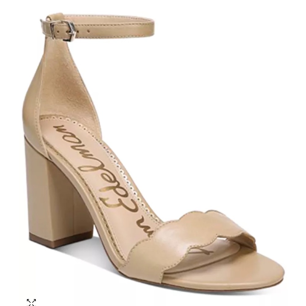 Sam Edelman Odila Womens Scalloped Heel Sandals